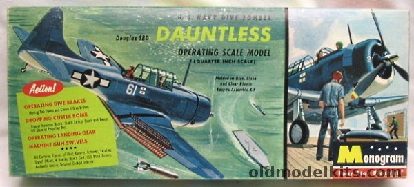 Monogram 1/48 Douglas SBD Dauntless - Four Star Issue, PA54-149 plastic model kit